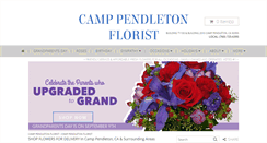 Desktop Screenshot of pendletonflowershop.com